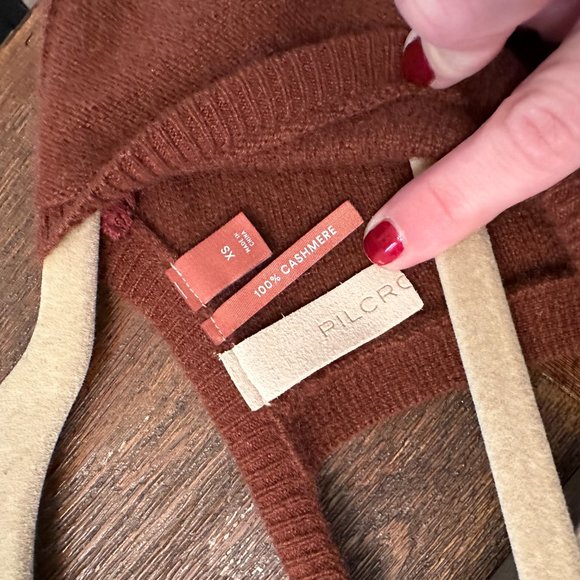 Red/Rust Cashmere Sweater, Pilcro - Picture 7 of 8